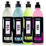 Kit Polimento Automotivo V10 V20 V30 Vonixx + Selante V80