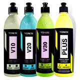 Kit Polimento Automotivo Vonixx V10 V20 V30 + Cera Carnauba 