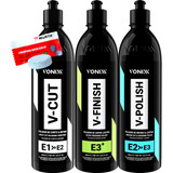 Kit Polimento Automotivo Vonixx Vhp V-cut V-polish V-finish 