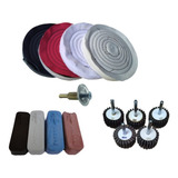Kit Polimento Espelhamento Moto Kountour Roda 6 Massa Lixa