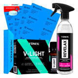 Kit Polimento Farol Revelax Lixa Vitrificador V-light Vonixx