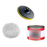 Kit Polimento P/ Esmerilhadeira Disco Boina Massa Polir Pro.