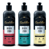 Kit Polimento Risco Zero Corte Refino Lustro 500g Cadillac