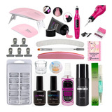 Kit Polygel Poligel Alongamento Monomer Prep Molde F1 Unhas