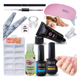 Kit Polygel Poligel Pincel Primer Top Coat Cabine Monomer