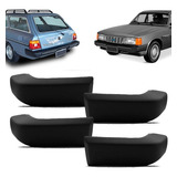 Kit Ponteira Parachoque Caravan 85 86 87 88 89 90 Preto
