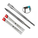 Kit Ponteiro + Talhadeira 250mm Sds Plus Profissional Makita