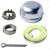 Kit Porca Ponta Eixo Gol G2 G3 G4 G5 Voyage Tras + Calota