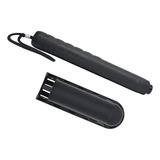 Kit Porta + Bastão 59cm Retrátil : Polímero : Suporte Cinto