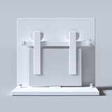 Kit Porta De Correr Roldana Aparente Branco 2,0 M Até 100kg