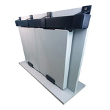 Kit Porta De Correr Trilho 3,20mt Bipartido P/ 2 Portas Mdf