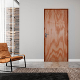 Kit Porta De Madeira 210x80cm Batente 11cm Fechadura