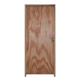 Kit Porta De Madeira 210x80cm Batente 14cm Fechadura Wt