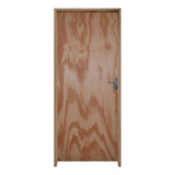 Kit Porta De Madeira 210x80cm Batente 14cm Fechadura