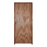 Kit Porta De Madeira 210x80cm Batente 9cm Fechadura Wt