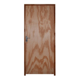 Kit Porta De Madeira 210x80cm Batente 9cm Fechadura Wt