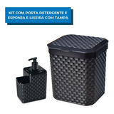 Kit Porta Detergente E Esponja E