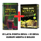 Kit Porta Erva Lata Erva Kurupi Menta Boldo 500g Tereré