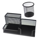 Kit Porta Lápis + Porta Treco Organizador Mesa Escritório