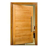 Kit Porta Madeira Maciça Modelo Pivotante 214x97 C/ Puxador