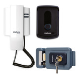 Kit Porteiro Ipr 8010 Fechadura Fx 2000 Cinza Intelbras