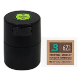 Kit Pote Dark Vacuum 120ml Preto + Boveda 4g Cultivo Indoor