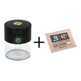 Kit Pote Dark Vacuum 300ml Transp + Boveda 8g Cultivo Indoor