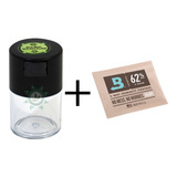 Kit Pote Dark Vacuum 60ml Transp + Boveda 4g Cultivo Indoor