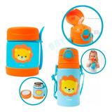 Kit Pote Termico Infantil + Garrafa De Alumínio Bebê Buba