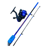 Kit Pra Pesca Vara 1,20mt 12lbs +molinete Pequeno Amazon 200