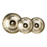 Kit Pratos De Bateria Zeus Hybrid Crash 16'' E Hi-hat 14''