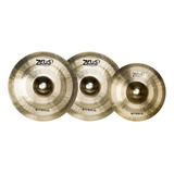 Kit Pratos De Bateria Zeus Hybrid Hi-hat 14'' E Splash 12''