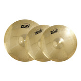 Kit Pratos Zeus Beginner Set A Hi Hat 13, Crash 16 + Bag