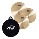 Kit Pratos Zeus Custom Set C 14,16,20 Hihat Crash Ride C/bag