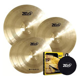 Kit Pratos Zeus Hybrid Set C 14 16 20 Hihat Crash Ride + Bag