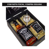 Kit Premium Caixa Whisky Jack Daniels 375ml + Copo + Dosador