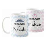 Kit Presente Batizado Personalizado Para Padrinho E Madrinha