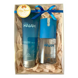 Kit Presente De Natal Perfume Deo Corporal Masculino Kaiak Tradicional 100ml + Shampoo Refrescante Cabelo E Corpo Kaiak 125ml Natura