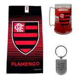 Kit Presente Flamengo - Caneca / Toalha De Banho / Chaveiro