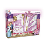 Kit Princesa Fashion Secador Chapinha Bolsa Pente Brinquedo