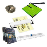 Kit Produção De Cracha Plastificadora Guilhotina Canteadeira