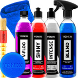 Kit Produtos Vonixx Limpeza Automotiva Shampoo Cera Pretinho