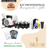 Kit Profissional De Bronzeamento A Jato Sol Sano (bronze)