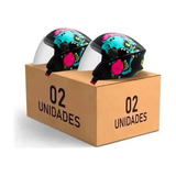 Kit Promoção 2 Capacetes Moto Aberto Casal Zombi Preto 56 58