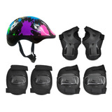 Kit Proteção Infantil Patins Roller Skate Bicicleta Patinete