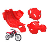 Kit Proteção Protetor Crf 250f Motor + Tampas Do Motor Anker