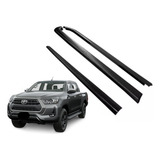 Kit Protetor Borda Lateral E Tampa Hilux 2021 2022 2023 2024