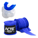 Kit Protetor Bucal Azul + Bandagem