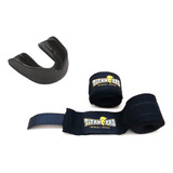 Kit Protetor Bucal Bandagem Elástica 5mts Boxe Muay Thai