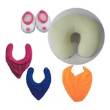 Kit Protetor De Pescoço Pantufa Babador Impermeável Bandana